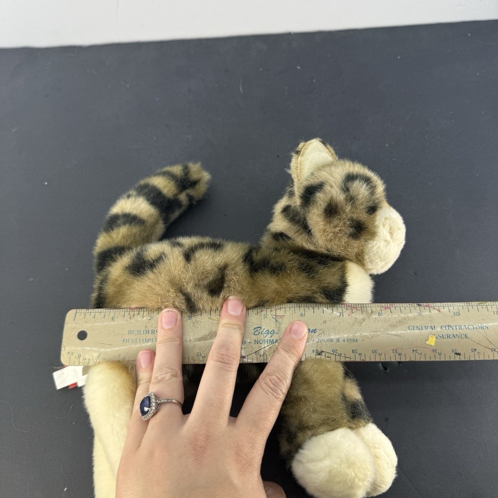 Douglas Plush Cat 10" Brown Black Spotted Tashette Bengal 1862 Cuddle Toy - Picture 9 of 9
